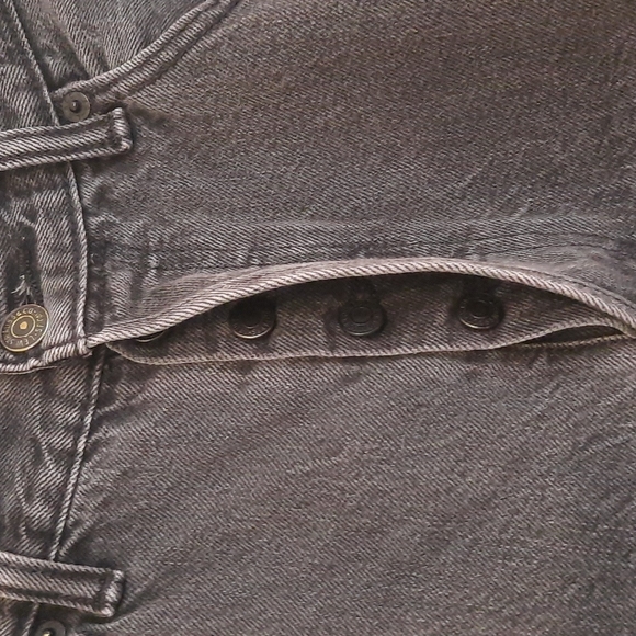 W 34 L 35 LEVI'S VINTAGE Black denim red tag button up jeans - Picture 6 of 9